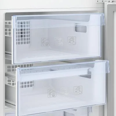 Холодильник Beko з нижнім морозильником, 186 см, 60 см, 67 см, об'єм холодильного відділу - 215 л, морозильного - 109 л, 2 дверці,