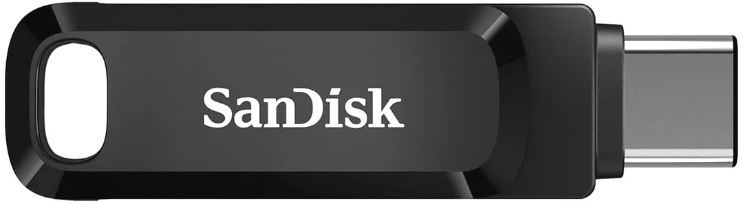 Накопичувач SanDisk  256GB USB 3.1 Type-A + Type-C Ultra Dual Drive Go Чорний