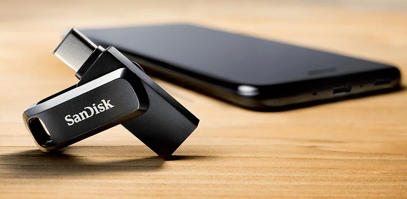 Накопичувач SanDisk  256GB USB 3.1 Type-A + Type-C Ultra Dual Drive Go Чорний