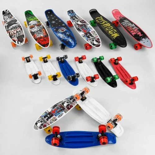 Пенни борд Best Board 6 видов с PU колесами 6 см скейтборд для детей и подростков
