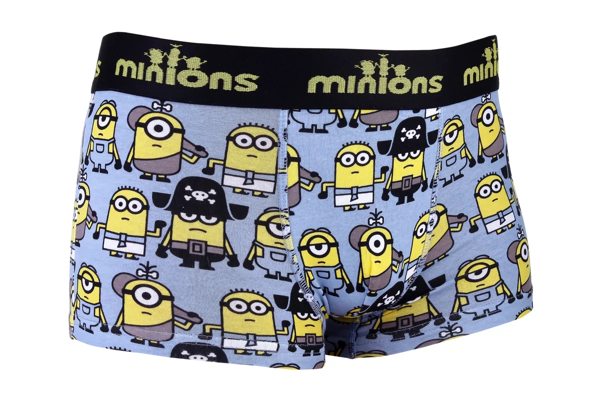 Труси-боксери MINIONS 96% поліестер 6-8 блакитний