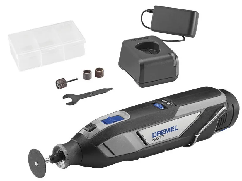 Акумуляторна шліфувально-гравірувальна машина Dremel 8240-5 12В 1х2А·год 5000-35000 об/хв, вага 0.66 кг.