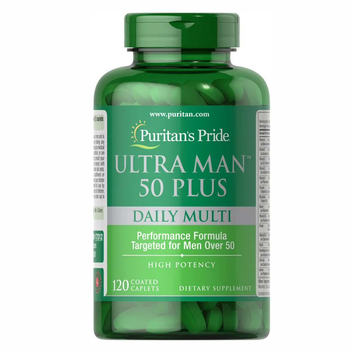 Ultra Man 50 Plus Daily Multi Puritans Pride капсули 120 шт для чоловіків старше 50 років