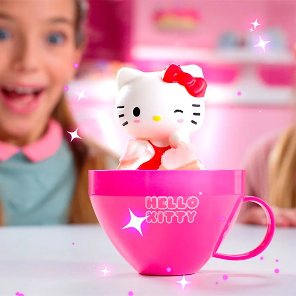 Колекційна фігурка-сюрприз HELLO KITTY КАПУЧИНО пластик 8 см рожева #sbabam