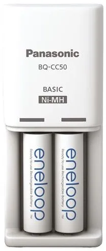 Зарядний пристрій Compact Charger+  Акумулятор Eneloop NI-MH  AA 2000 мАг, 2 шт.