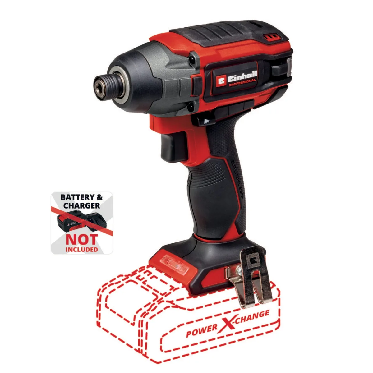 Акумуляторний ударний гвинтоверт Einhell Professional TP-CI 18/220 Li BL - Solo PXC 18В 220Нм 2900об/хв 1.16кг