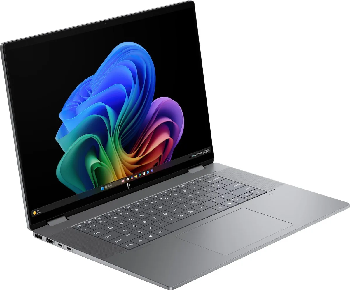 Ноутбук HP OmniBook X Flip x360 16-ar0000ua 16" 3K OLED Touch, AMD AI 7 350, 32GB, F1TB, UMA, Win11, сірий