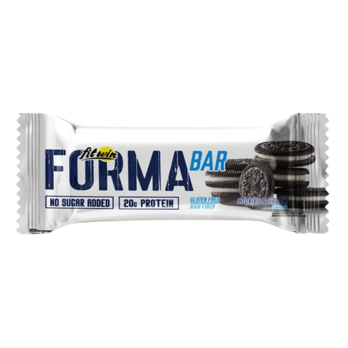 Протеїновий батончик FormaBar 60 г Cookies and Cream без цукру та глютену 20 г білка.