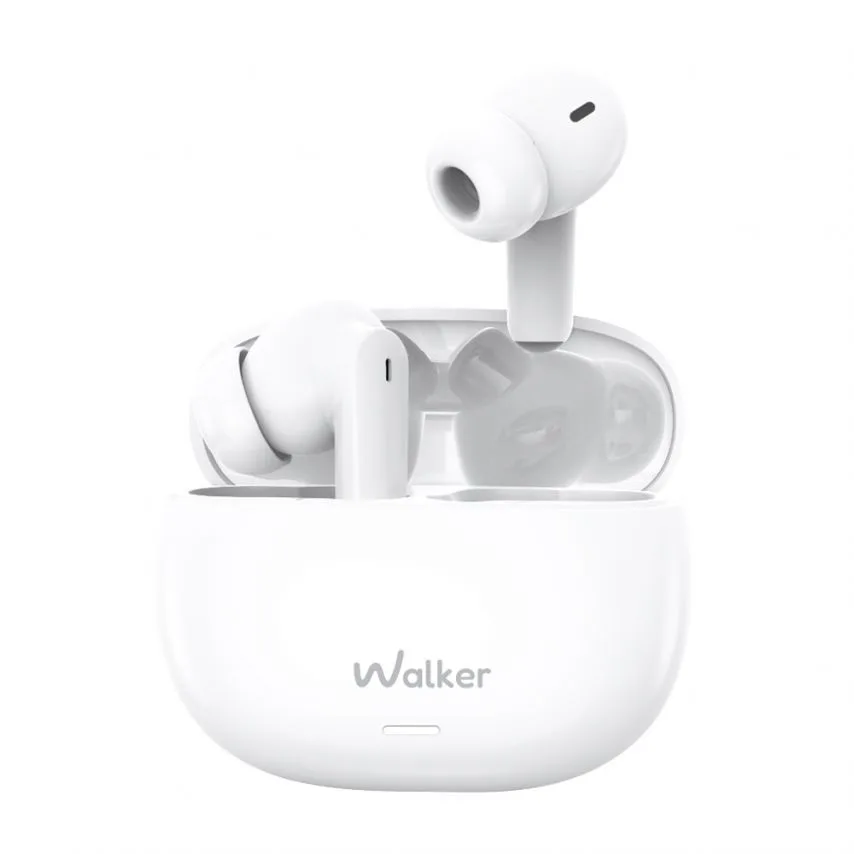 Наушники Bluetooth WALKER ANC ENC вакуумные белые 10 мм
