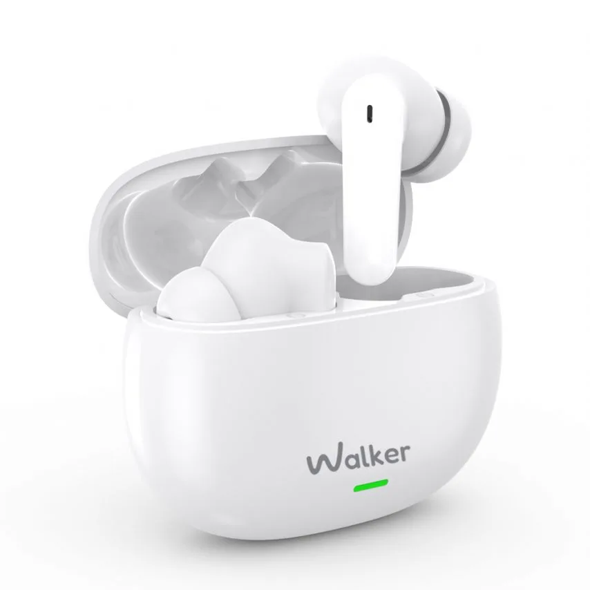 Наушники Bluetooth WALKER ANC ENC вакуумные белые 10 мм