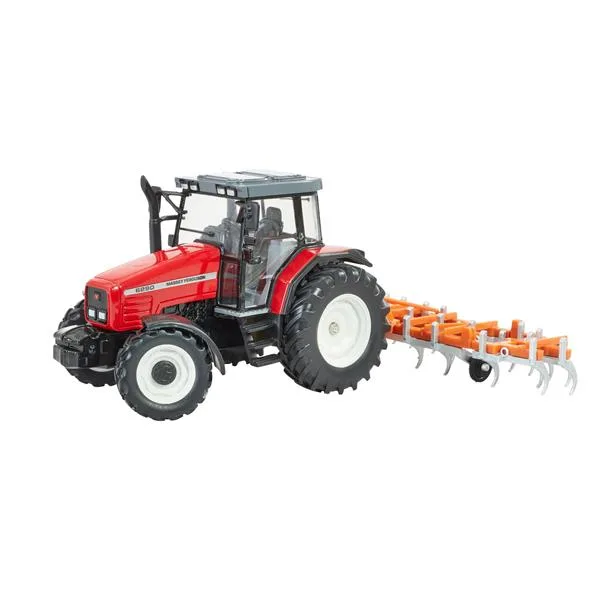 Трактор Britains Massey Ferguson 6290 культиватор 1:32 червоний метал пластик