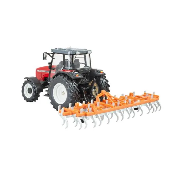 Трактор Britains Massey Ferguson 6290 культиватор 1:32 червоний метал пластик