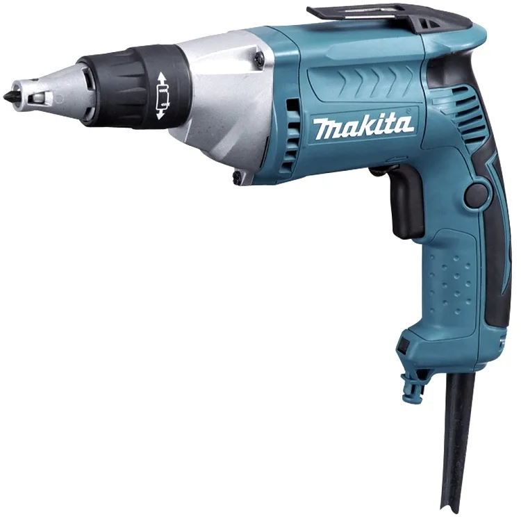 Шурупокрут для гіпсокартону Makita 570Вт реверсний електродриль 1.6кг 2500об/хв шестигранник