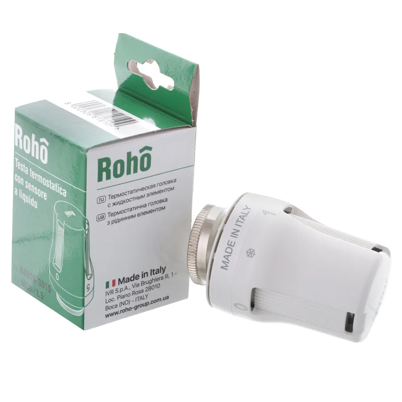 Термоголовка Roho жидкостная пластиковая M30x1 5 30х1 5 Белый