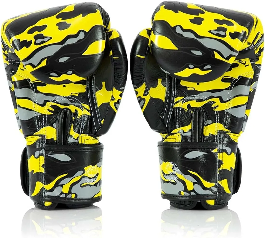 Боксерські рукавиці Fairtex натуральна шкіра 10 унцій чорні