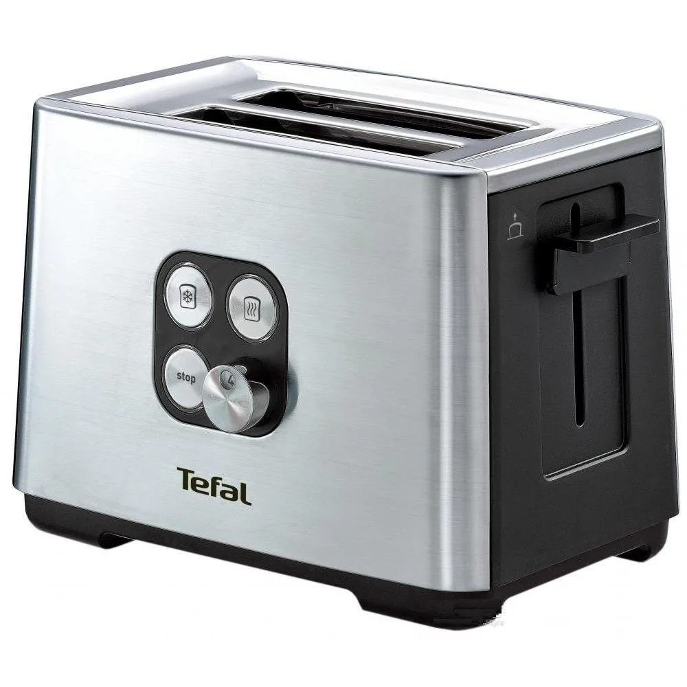 Тостер Tefal Нержавіюча сталь 19х26,5х17,5 см Чорний