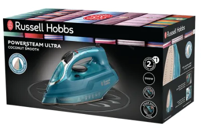 Праска Russell Hobbs з парою керамічна 3100 Вт 350 мл Синя