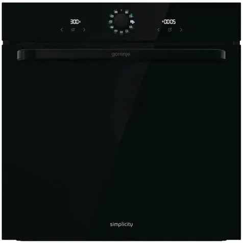 Духова шафа Gorenje електрична 77л чорна A з парами і дисплеєм макс.темпер.-300°C