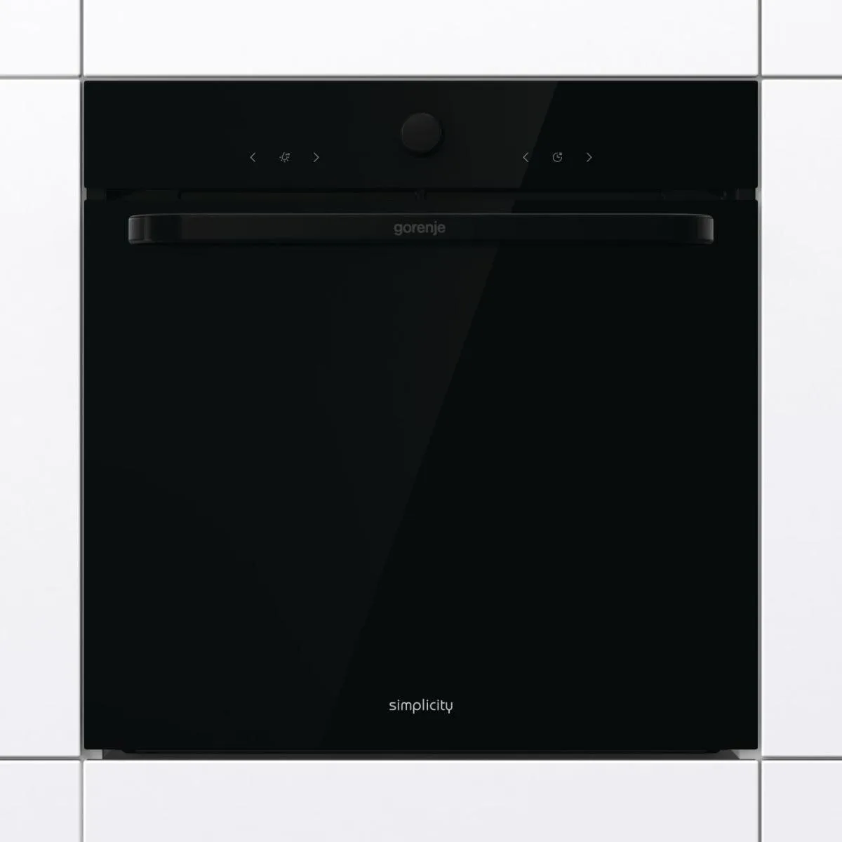 Духовой шкаф Gorenje электрический 77л черный A с парами и дисплеем макс.темп.-300°C