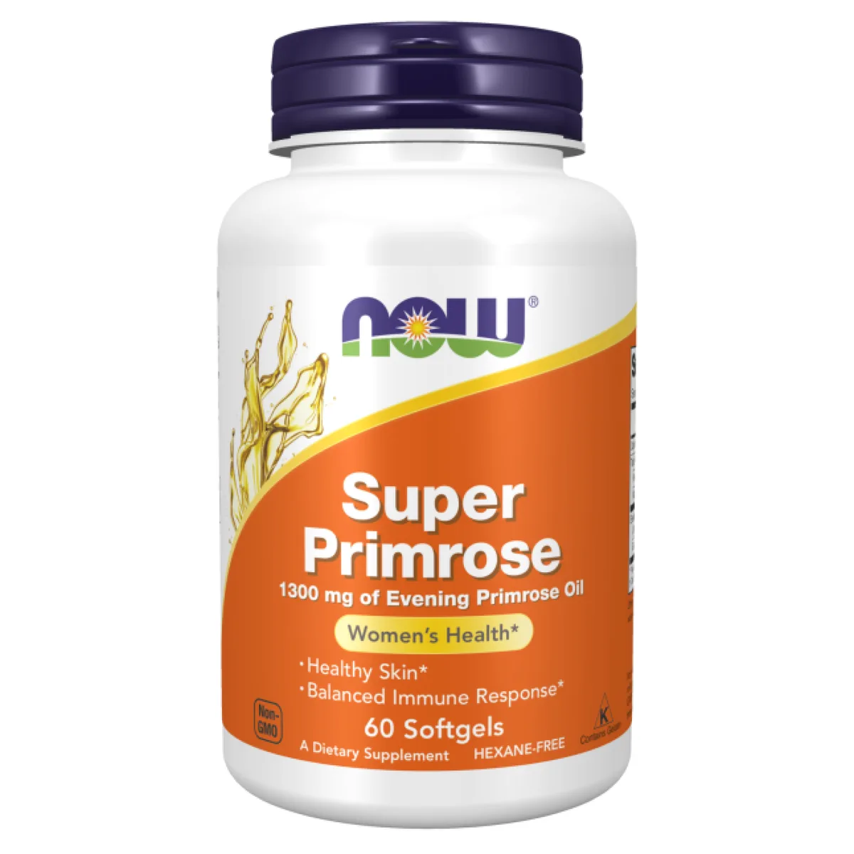 Now Foods Super Primrose масло вечірньої примули 1300мг 60 гелевих капсул