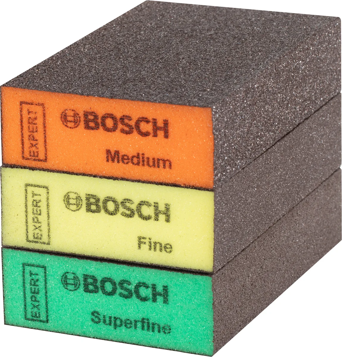 Губки шліфувальні Bosch Professional 3 шт для обробки дерева фарбованих поверхонь шліфувальні матеріали
