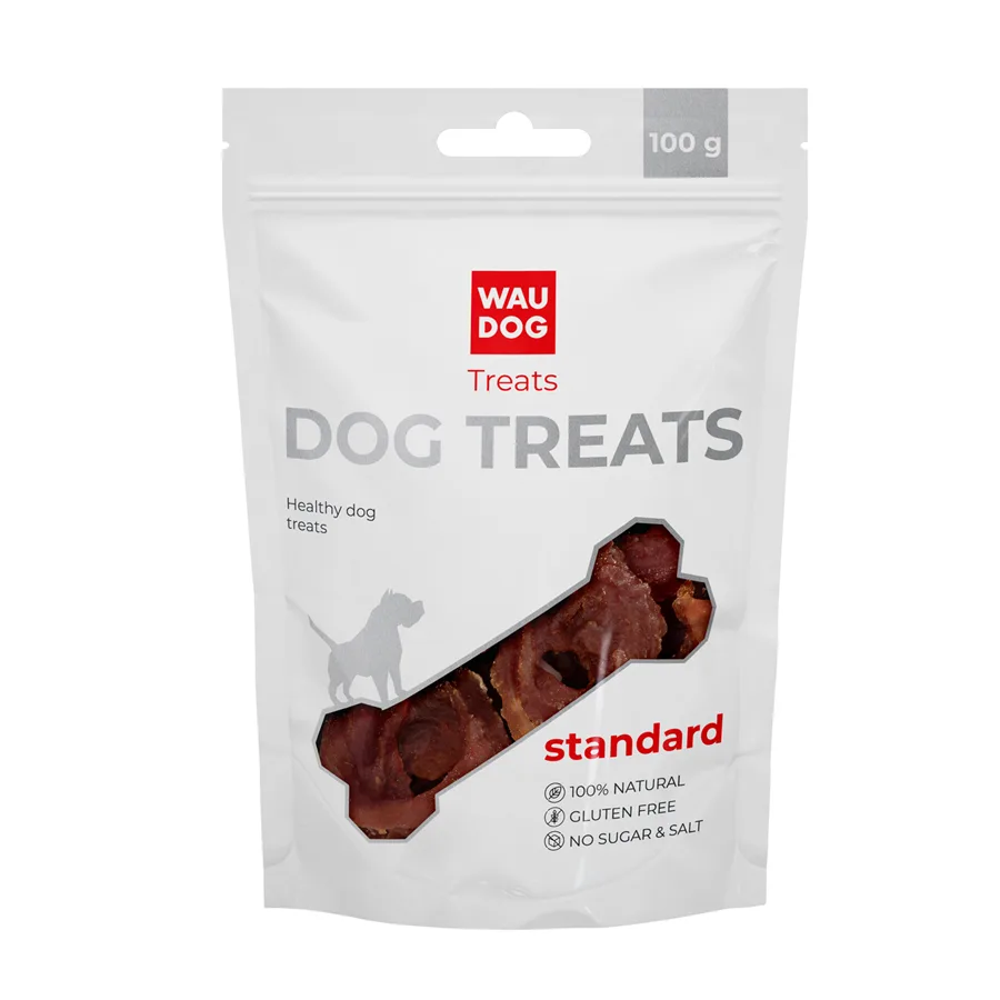 Ласощі для собак WAUDOG Treats Качині кільця 100 г 89% качиного м'яса