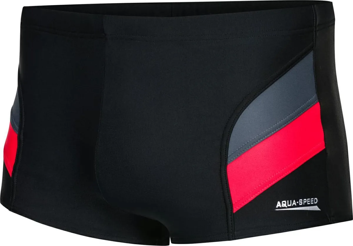 Плавки-боксери Aqua Speed поліамід еластан XXL чорний червоний