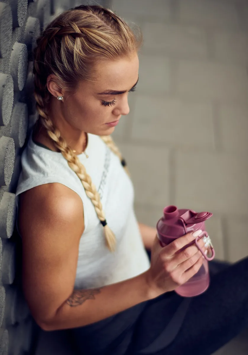 Шейкер спортивний SmartShake пластик 800 мл Рожевий