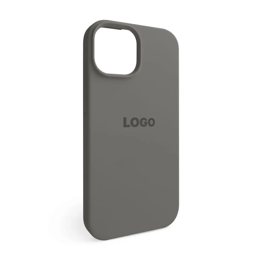 Чохол силіконовий для смартфона Apple iPhone 15 сірий