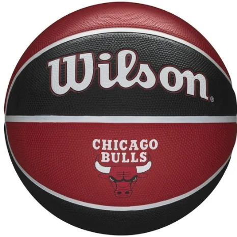 М'яч баскетбольний Wilson гума 7 червоний чорний