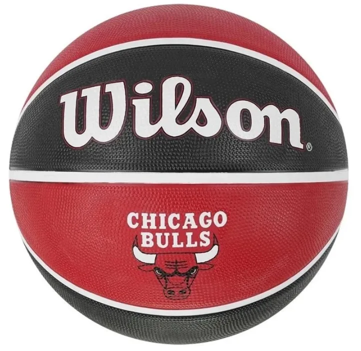М'яч баскетбольний Wilson гума 7 червоний чорний
