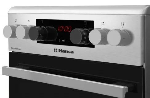 Електрична плита Hansa 4 конфорки 50х85х60 см Нержавіюча сталь