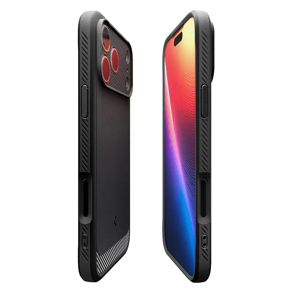 Чохол Spigen для iPhone 17 Pro, Rugged Armor MagFit, Matte Black