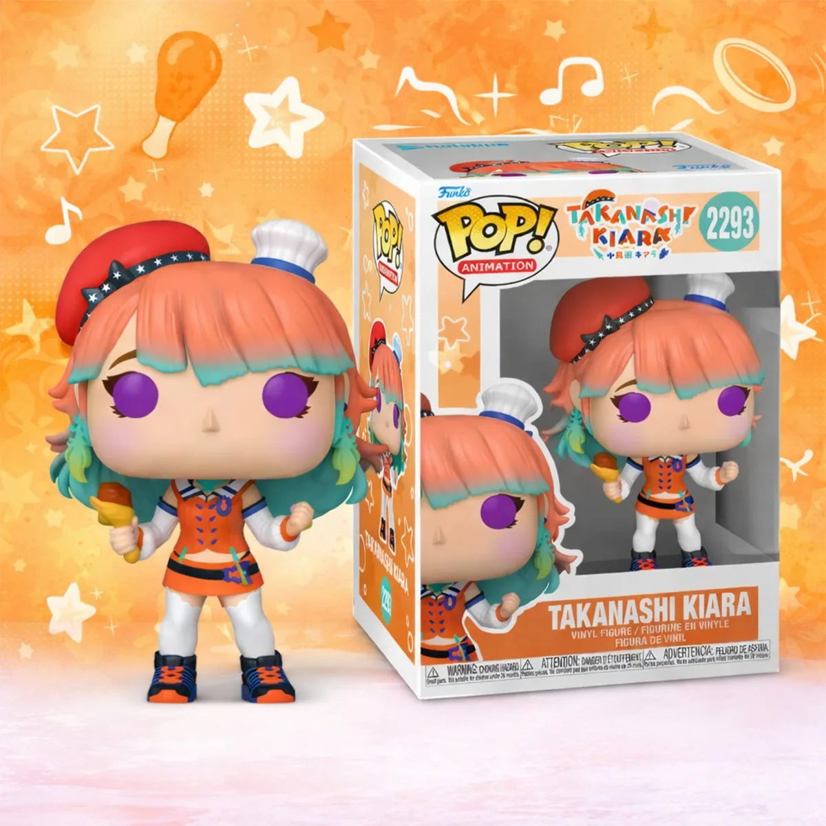 Ігрова фігурка Funko POP! вініл 9,3 см Hololive Таканаші Кіара