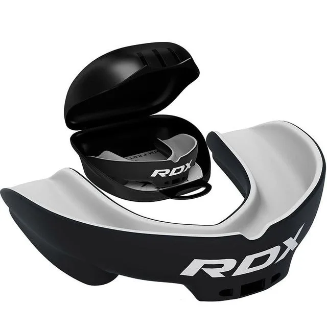 Капа RDX термопластик доросла 12+ чорна/біла