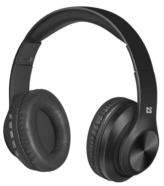 Гарнітура Defender бездротова пластикова повнорозмірна чорна Bluetooth 5 40 мм