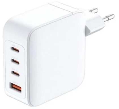 Зарядний пристрій мережевий D-Link DCP-101 100Вт GaN 3хUSB-С, 1xUSB-A, білий
