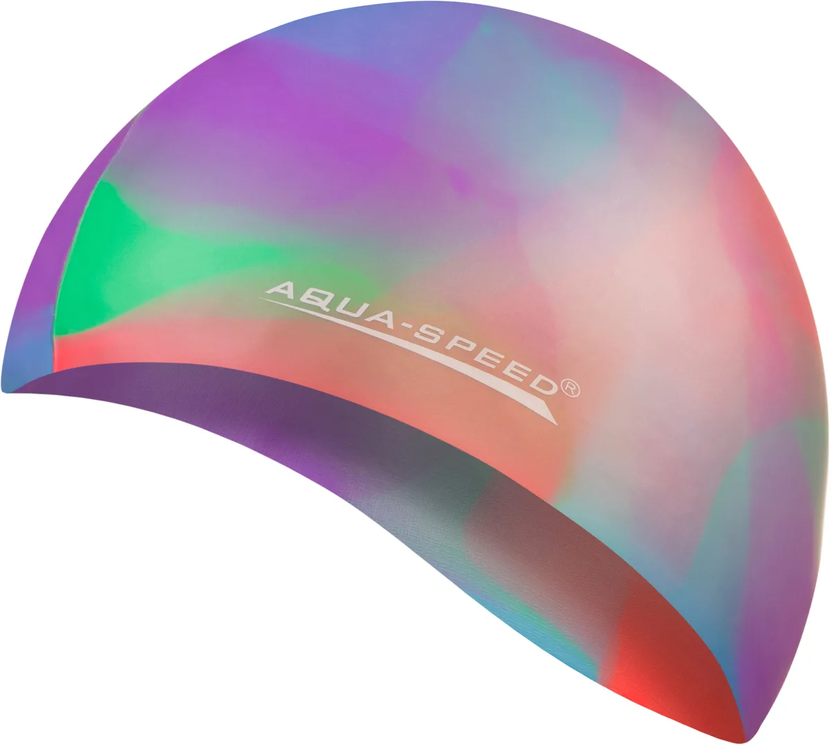 Шапка для плавання AQUA SPEED силікон OSFM мультиколор