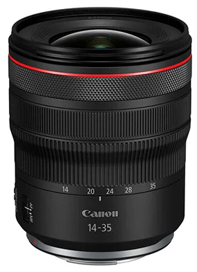 Об'єктив Canon RF 14-35 мм f/4 L IS USM 77 мм Чорний