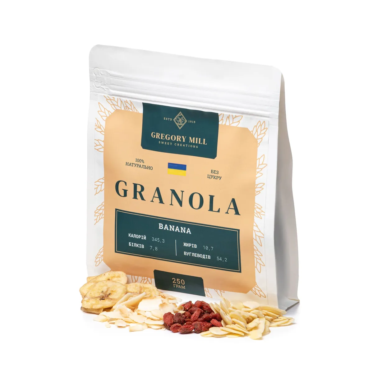 Смачний набір Fruity Gregory Set Apple Pie, Banana & Cherry Boom, 750 г