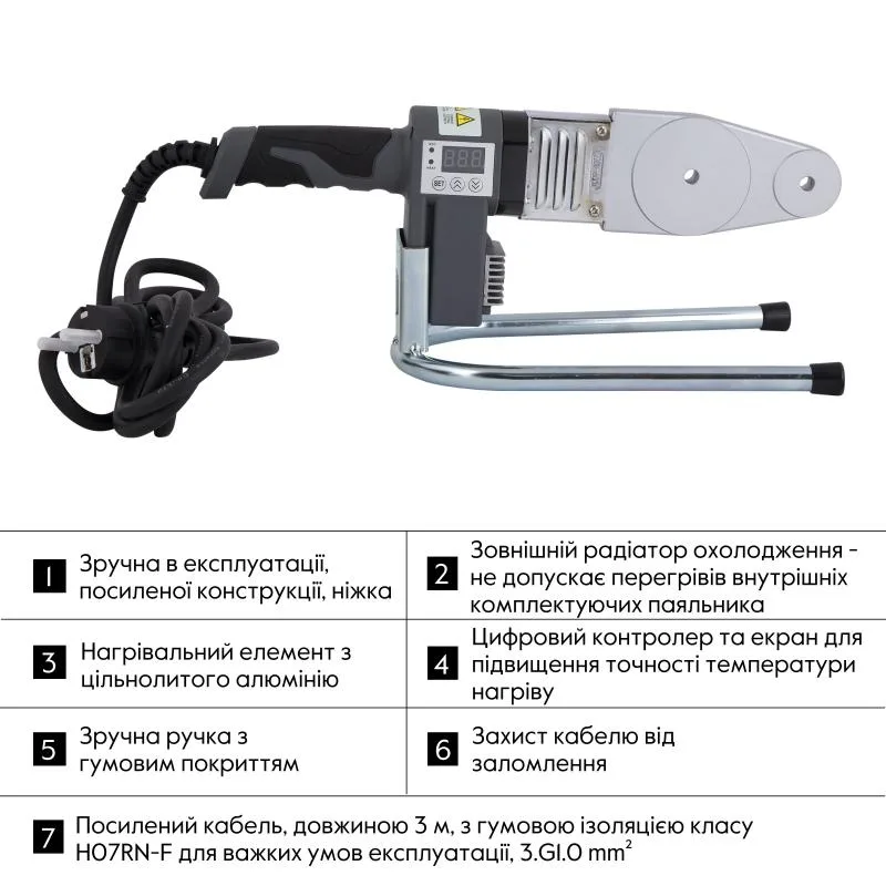 Паяльник автоматичний Thermo Alliance PRO-101 600 Вт для пластикових труб 20-32 мм