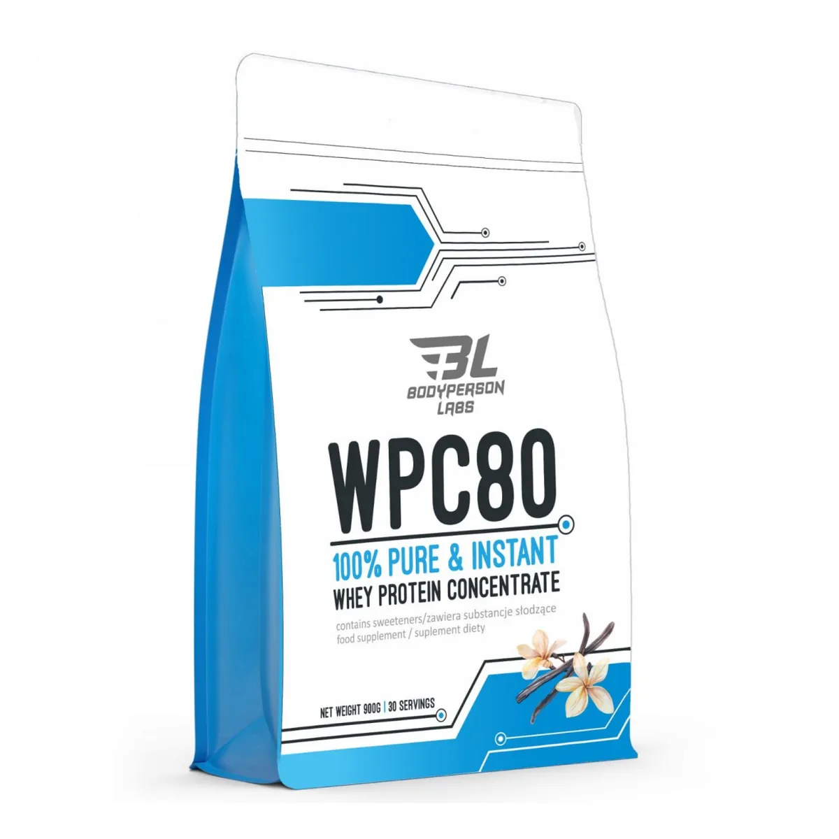 Протеїн Bodyperson Labs WPC80 900 г Порошок Ванільний