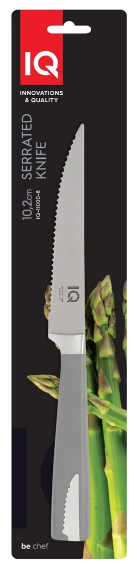 Ніж зубчастий IQ Be Chef 102 мм нержавіюча сталь сірий