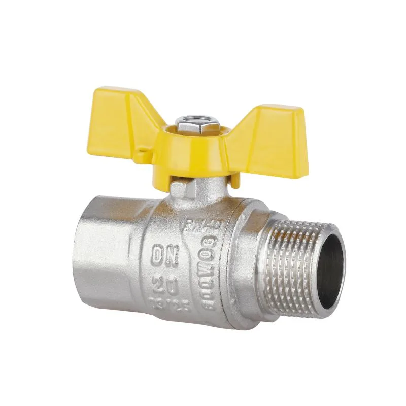 Кран кульовий 3/4" ВЗ для газу латунний метелик Thermo Alliance Forte