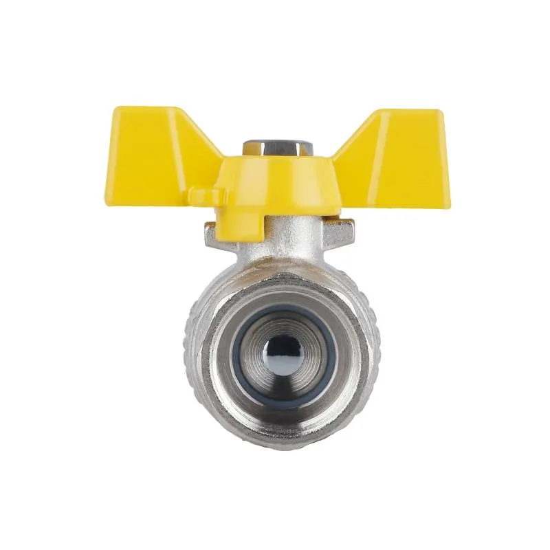Кран кульовий 3/4" ВЗ для газу латунний метелик Thermo Alliance Forte