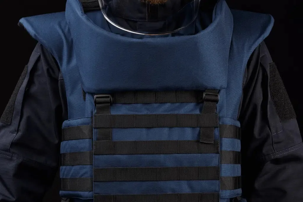 Протиуламковий комплект Українська Броня HDA (Humanitarian Demining Apron), клас захисту ДСТУ 2, розмір S-M, синій
