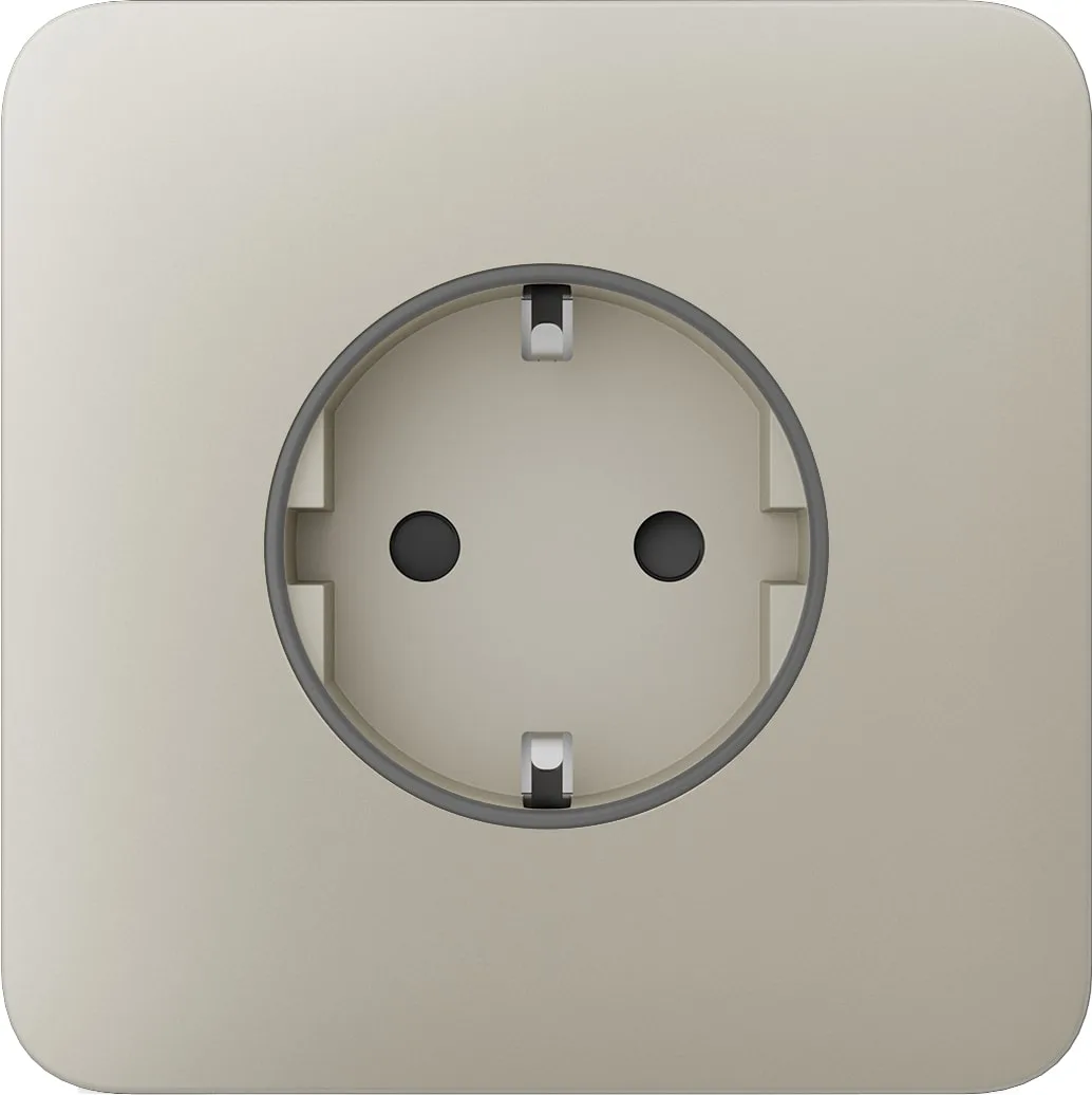 Передня панель для вбудованої розетки Ajax SoloCover for Outlet Basic, ivory