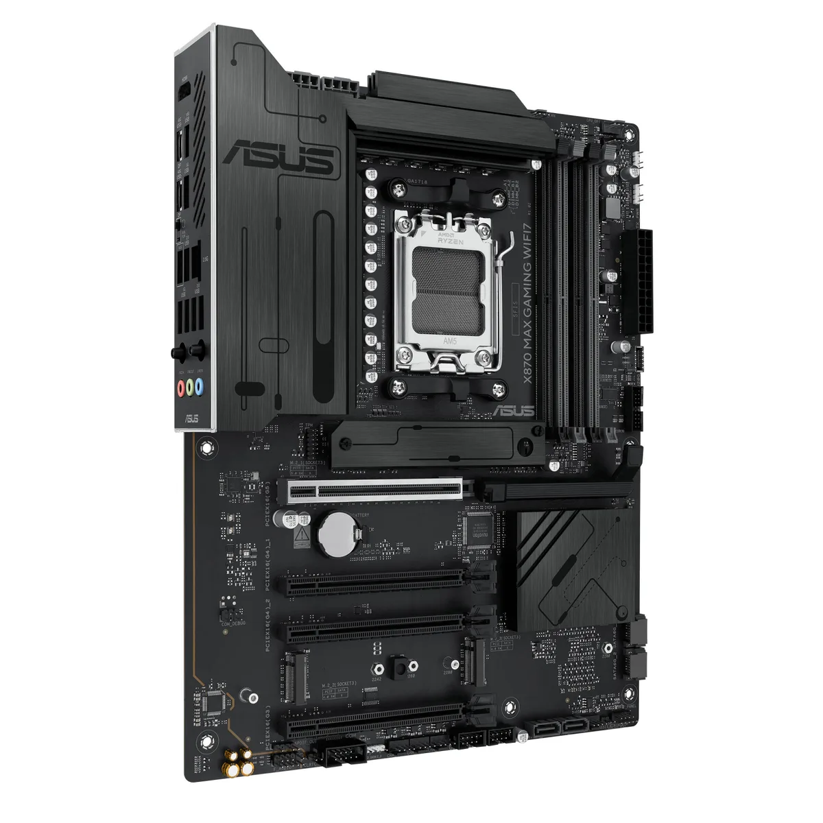 Материнcька плата ASUS X870 MAX GAMING WIFI7 sAM5 X870 4xDDR5 M.2 HDMI USB Type-C Wi-Fi BT ATX
