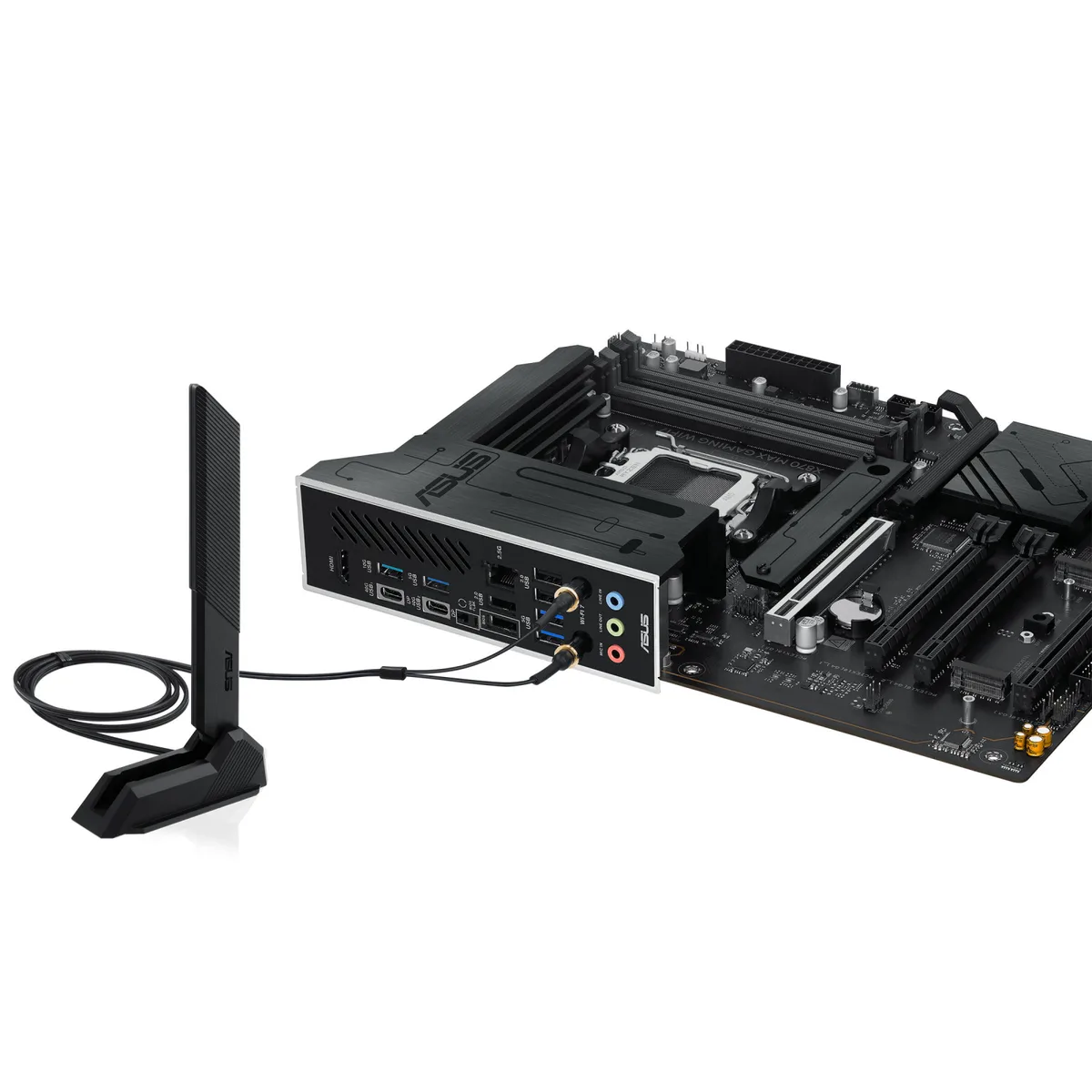 Материнcька плата ASUS X870 MAX GAMING WIFI7 sAM5 X870 4xDDR5 M.2 HDMI USB Type-C Wi-Fi BT ATX