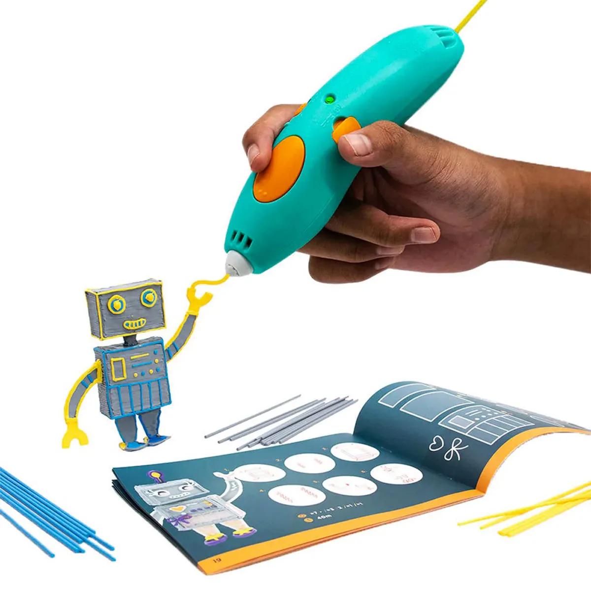3D ручка 3Doodler Start пластик 19х7х22 см КРЕАТИВ 72 стержня